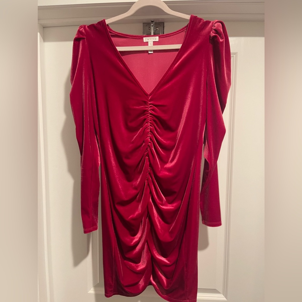 Leith Pink Velvet Cocktail Dress 💖